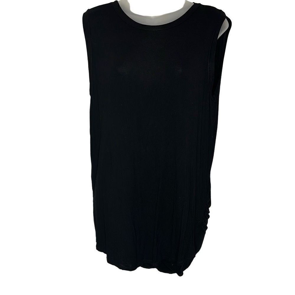 Michael Stars Open Back Tank Top Black One Size Fits All
